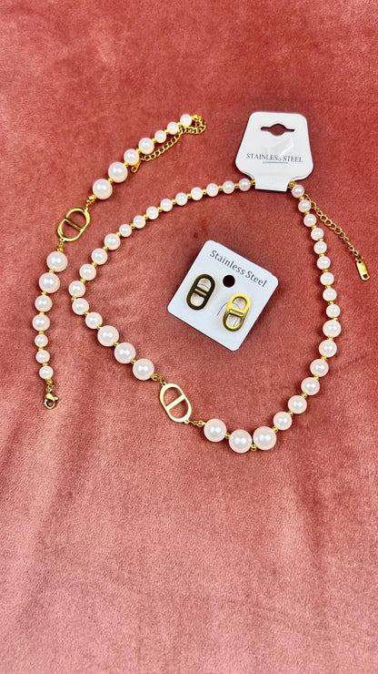 Pearla Necklace, Bracelet and Earrings Set